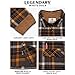 Legendary Whitetails Mens Long Sleeve Button Down 100% Cotton Flannel Shirt, Platinum Plaid, LRG