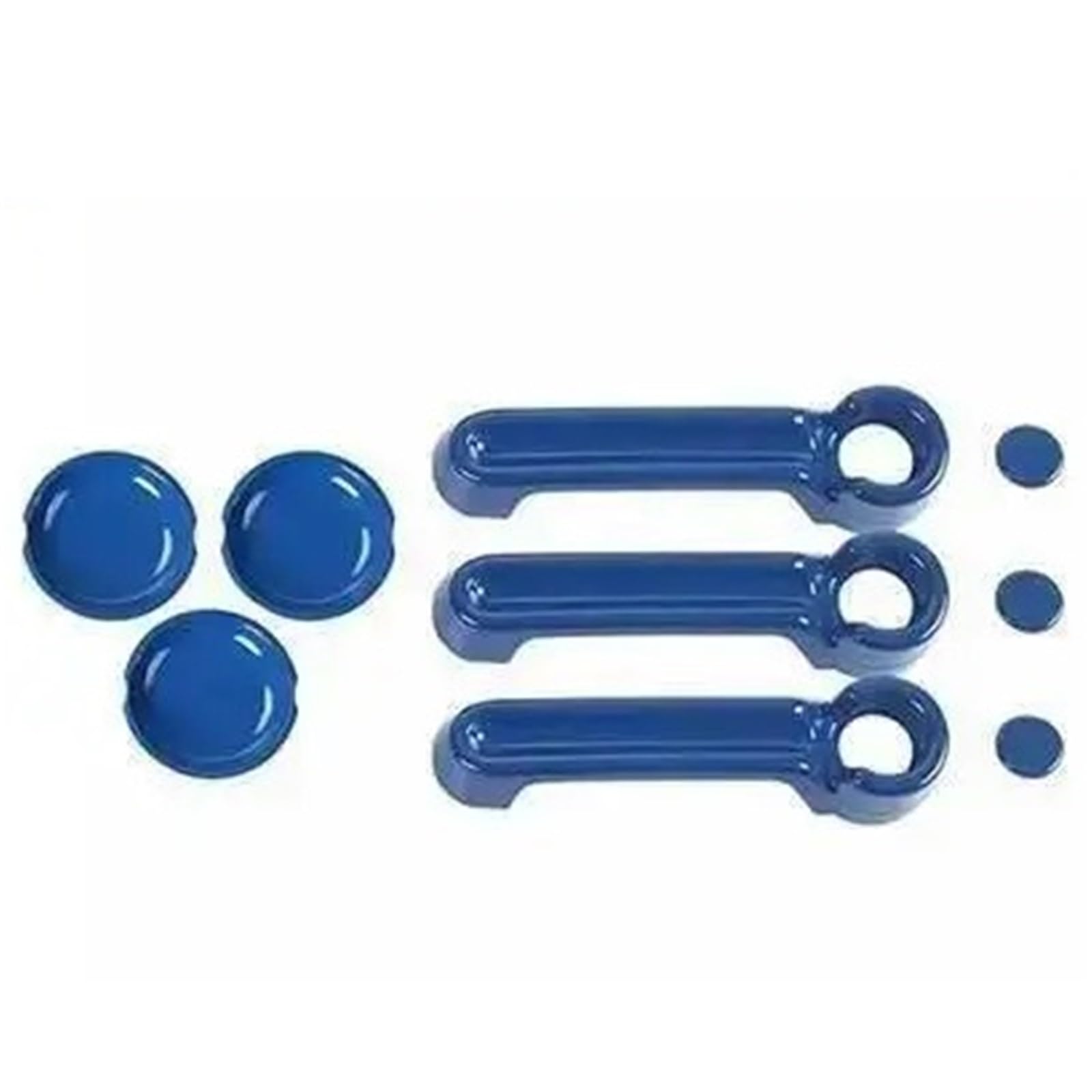 BQWYEDPL Car Tail Door Handle Bowl Decoration Cover Fit for Jeep Fit for Wrangler JK 2007-2017 Car Door Latch Handle(Blue for 2 Door)