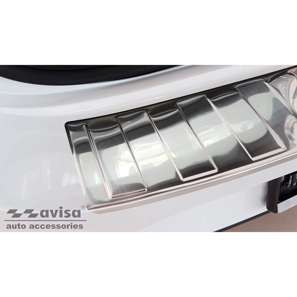 Protection De Seuil Arriu00e8re Inox Noir Mat Sur Mesure Pour Seat Leon Sportstourer Incl Fr Cupra 680784