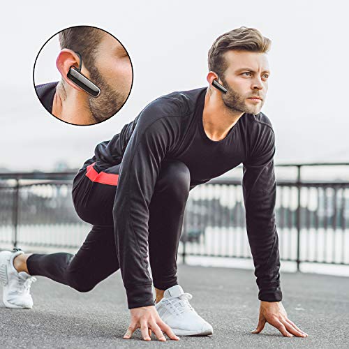 New bee Fone de ouvido Bluetooth com microfone V5.1 sem fio viva-voz 12H Talktime para dirigir, comp