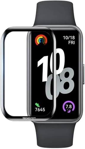 Tempered TPU Film Screen Protector Compatible with Huawei Band 10-0.3mm Thickness - Oleophobic Coating - Premium 2.5D Radian Smooth Edges - Japanese Ashai Technology - 9H Hardness