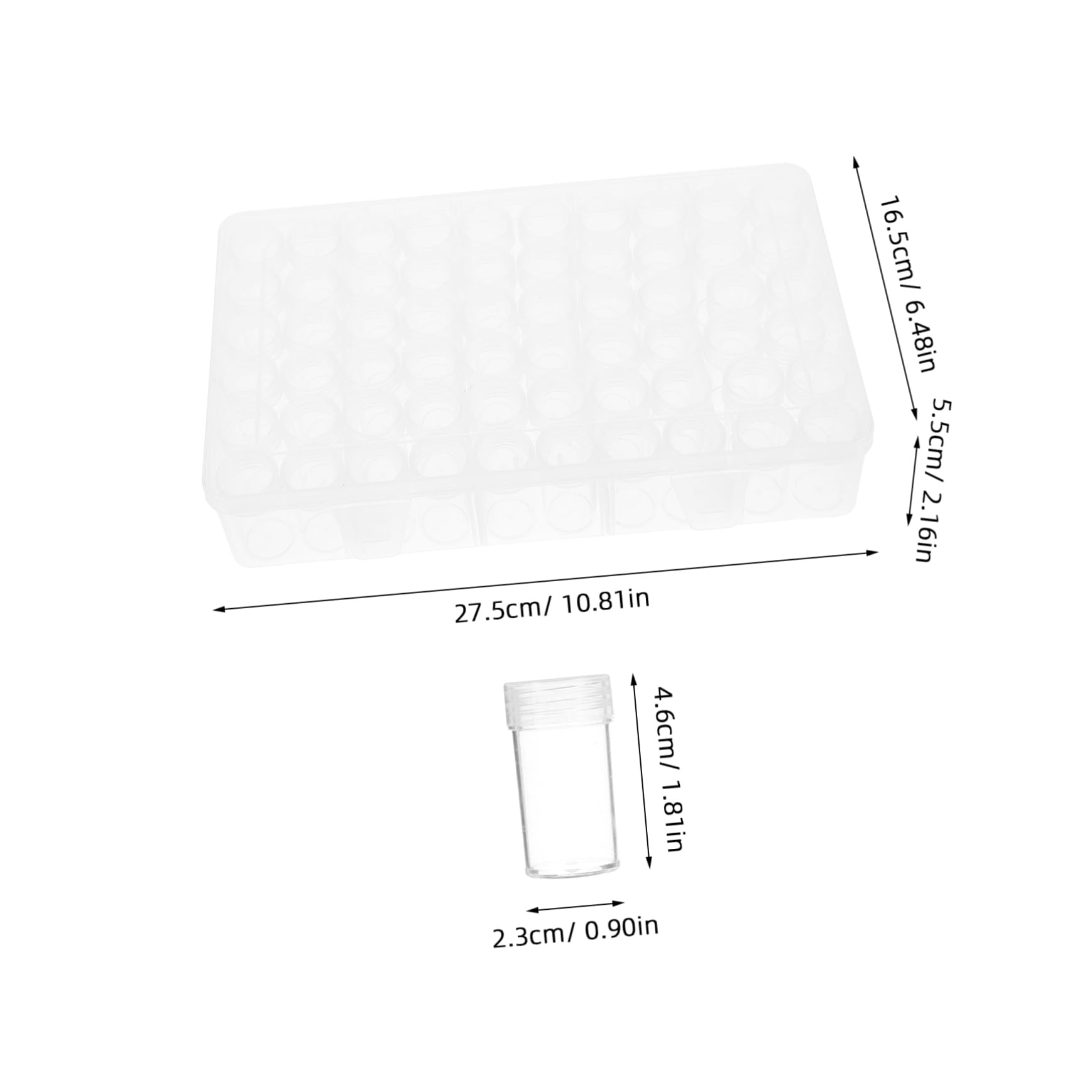 BCOATH Efficient Storage Container 60 Slot Plastic Box Organizer Garden Organizer