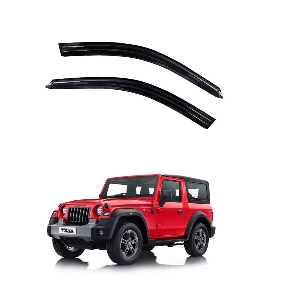 ROYALTECH Premium Non-Breakable Car Window Door Visor/Rain Guard/Wind Deflector Compatible for (Mahindra Thar 2020) (B09SWYPQNK) Amazon Price History, Amazon Price Tracker