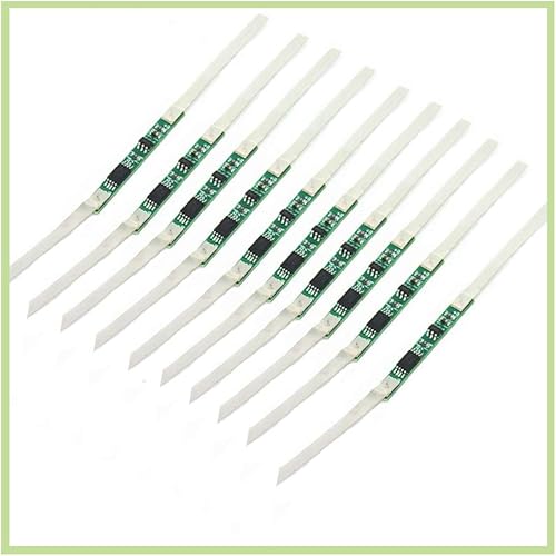 Miniatura 6 de KOOBOOK 10 unids 3A BMS placa de protección con correa de soldadura para 1S 3.7V 18650 Li-ion batería batería kit