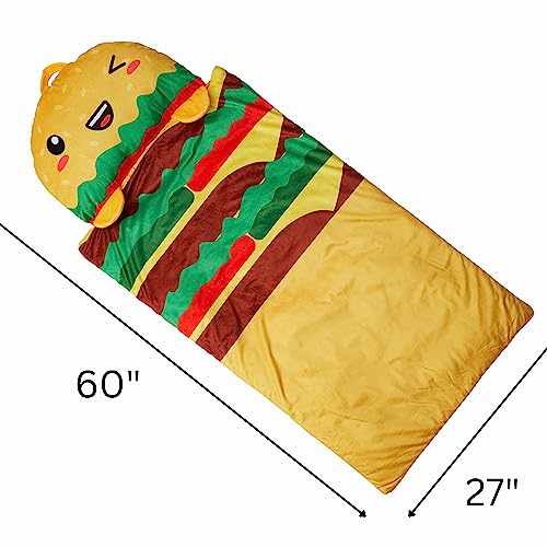 Image of Kid's Nap Buddies Character Preschool Nap Mat, Toddler Sleeping Bag with Pillow for Daycare, Ages 3+