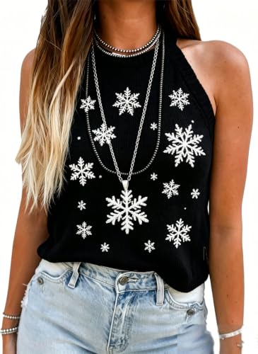 Image of MARZXIN Women Sleeveless Sweater Vest V Neck Knitted Colorful Pullover Tops