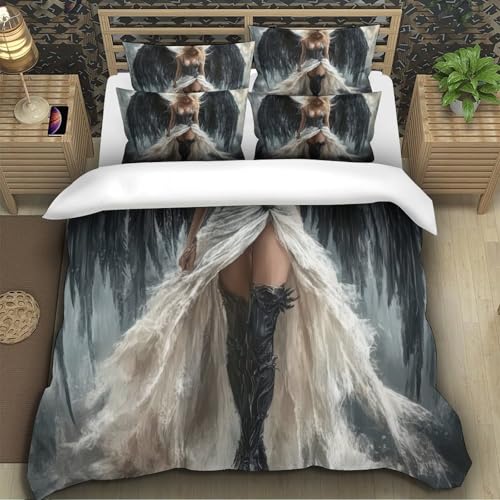 Housse de couette douce résistante en microfibre premium 260x220 - 5