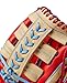Wilson 2024 A1000 PF1892 12.25” Outfield Baseball Glove - Red/Blonde/Blue, Right Hand Throw