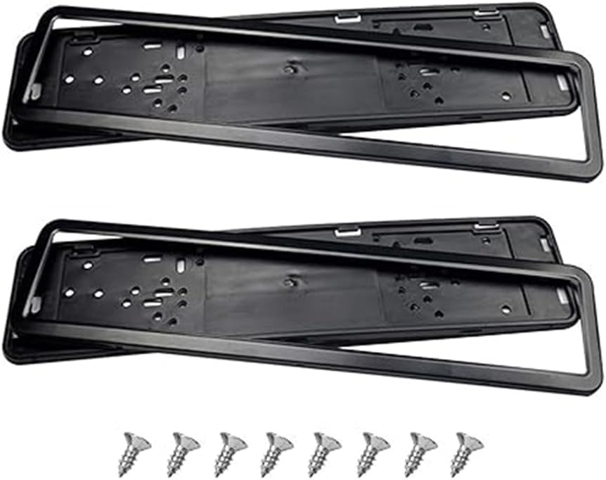 2PCS Car Number Plate Holders Compatible with BMW X4 F26 2014-2018 Surrounds License Holders Frames Visual Tuning Accessories