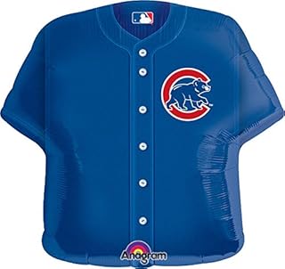Anagram International Chicago Cubs Jersey Foil Flat Party Balloons, 24", Multicolor