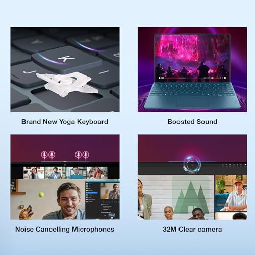 Image of Lenovo Yoga Slim 9i AI Copilot+ Laptop 14.0 inch 120 Hz Touch OLED 4K Display | Intel Ultra 7-258V, 32GB LPDDR5X, 1TB SSD, Fingerprint, 2 Thunderbolt 4, WiFi 7,Backlit KB, Win 11 Pro