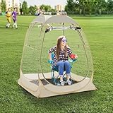Pop Up Sport Tent 1-2 Person with Removable Waterproof Floor All Weather Shelter for Watching Sports, Fishing, Relaxing and Camping