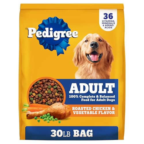 Pedigree Complete Nutrition Adult Dry Dog Food Roasted Chicken & Vegetable Flavor, 30 lb. Bag
