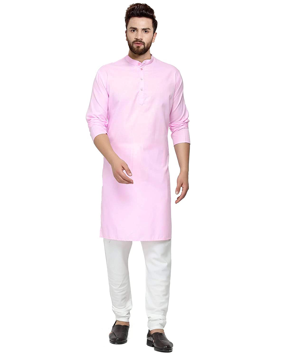 ashtang Men's Cotton Blend Regular Plain Kurta-picture-17