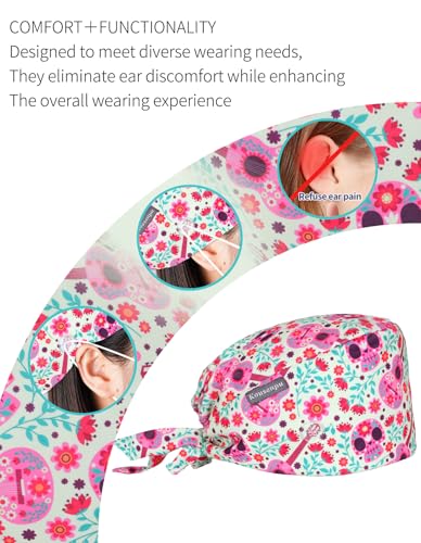 Image of Kousenpu Scrub Caps for Men, Adjustable Surgical Cap, Breathable Medical Hat for Doctors, Nurses & Healthcare Professionals