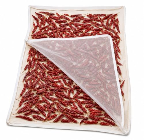 Image of Homeoculture Food Drying Mesh Mat | Reusable Sun Drying Net for Papad, Chilli, Rice, Vegetables & Grains (1)