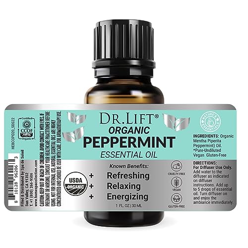 Aceite Esencial Orgánico de Menta, 1 oz miniatura 2