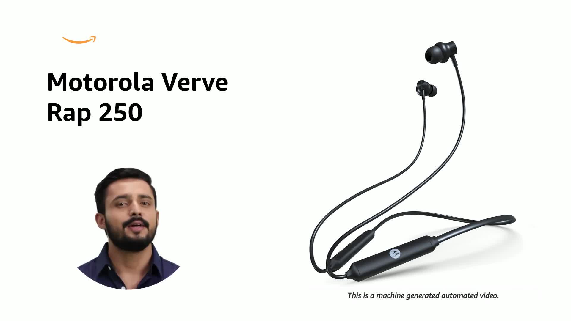 Motorola Verve Rap 250 Wireless Bluetooth in Ear Neckband