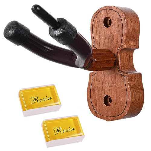 Violin Wall Hanger,Wooden Violin Wall Mount Hook,Wall Mount Violin Hangers,Violin Viola holder with...