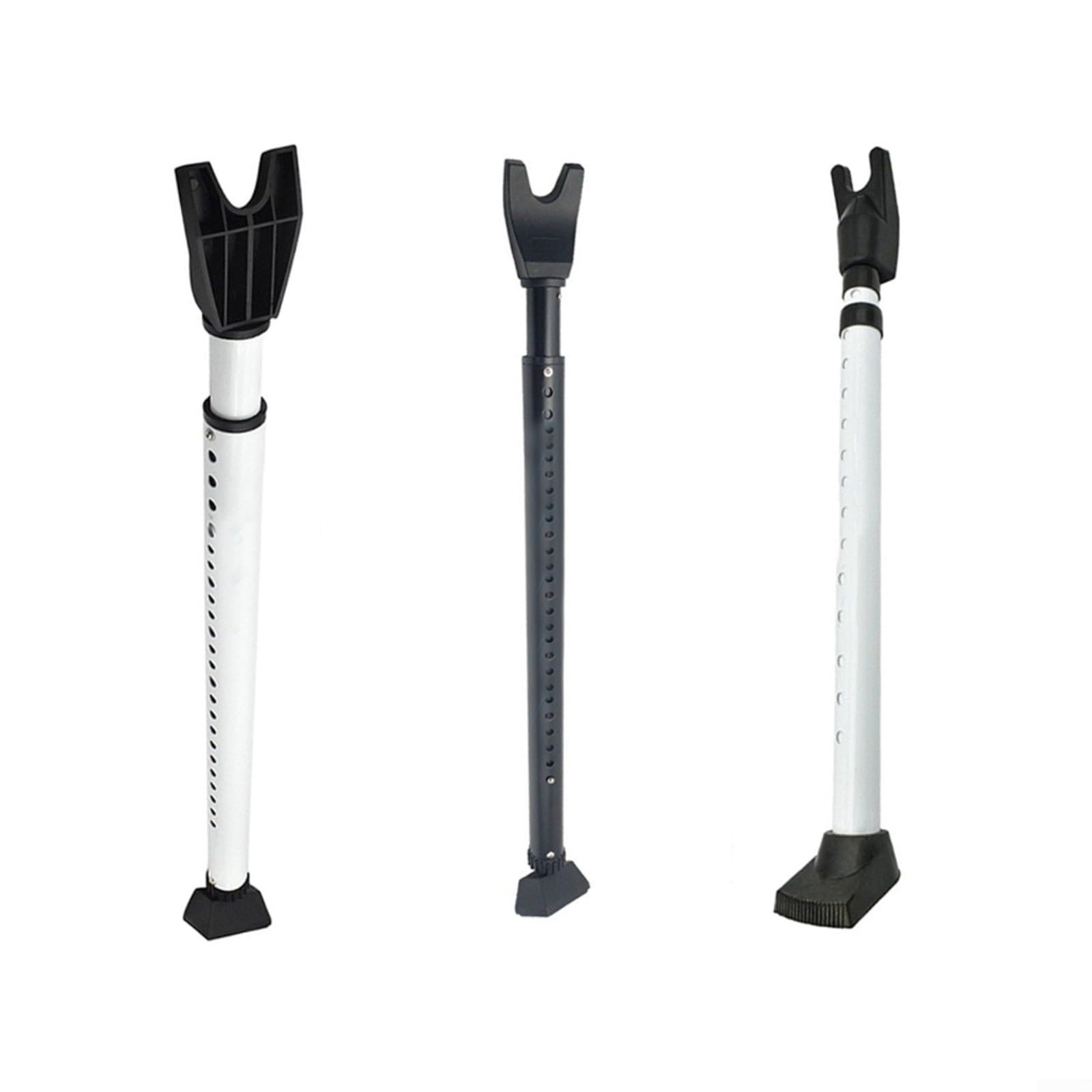 3-in-1 Türsicherungsstange für Türen und Schiebetüren, Verstellbar 71-125 cm, Stahl, Reise und Zuhause auf Reisen(Standard Black)