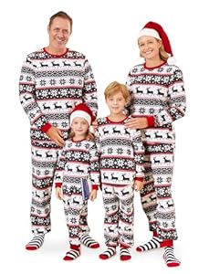 Patpat Zestaw Piżam Rodzinnych Bożonarodzeniowych