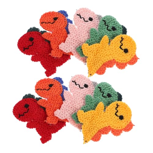 SMASOLO 10 piezas Pinzas para Cabello Dinosaurio Colores Surtidos Clips para Peinados Niñas y Adolescentes Accesorios Estéticos Ligeros y Cómodos