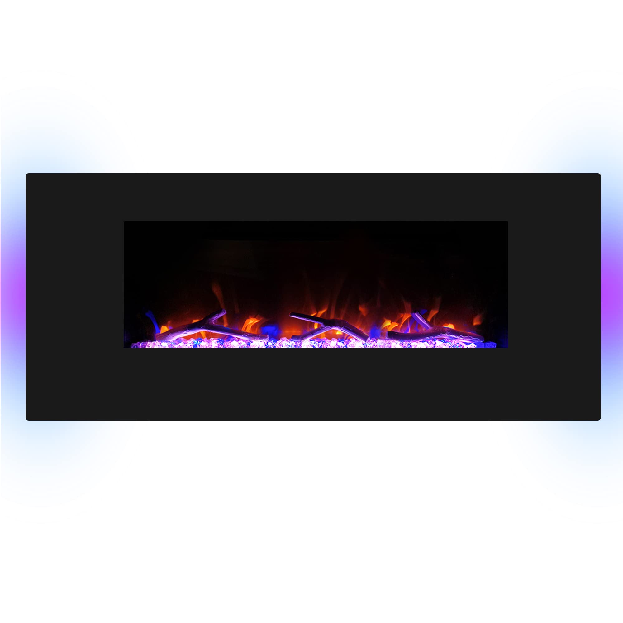 Buy Cheerway 42 Inch Electric Fireplace with Bluetooth Speaker, Wall
