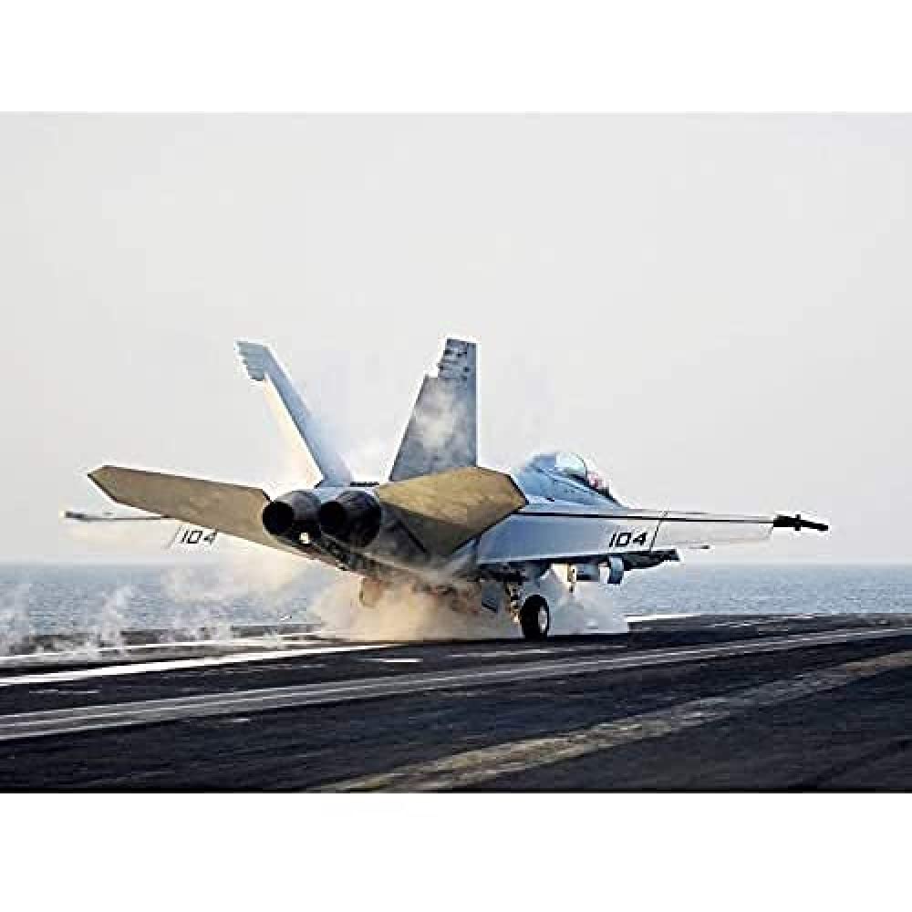 Military USA Navy FA-18F Super Hornet Aircraft Jet Photo Unframed Wall Art Print Poster Home Decor Premium