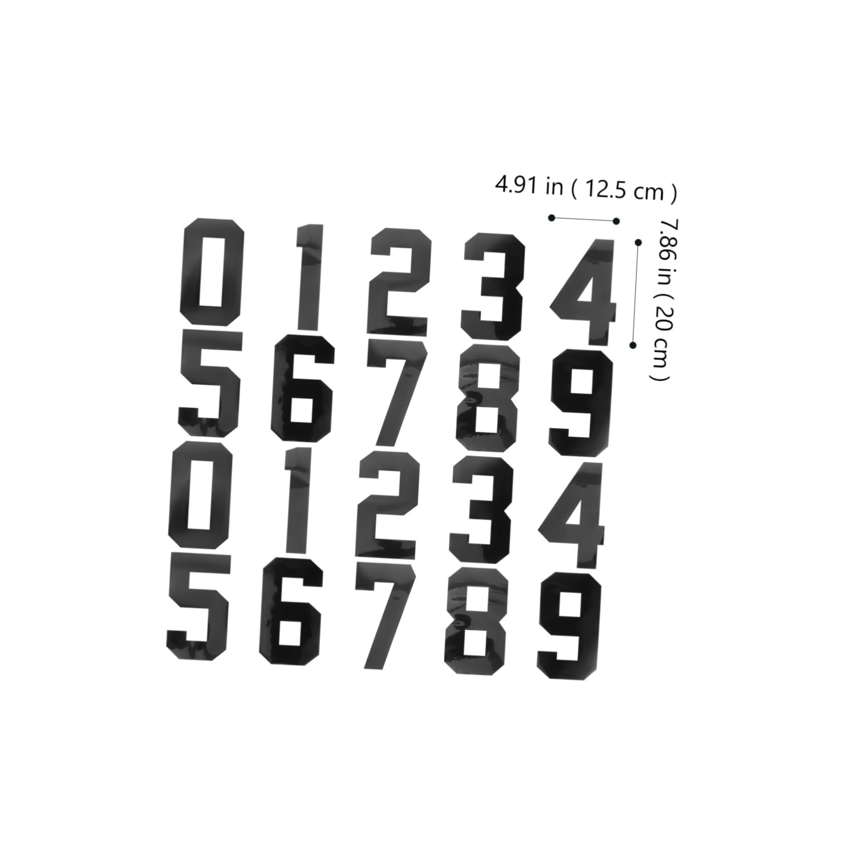 NUOBESTY 60pezzi Patches Numerici Termoadesivi Per Abbigliamento Toppe Decorative Per Jeans e Accessori Per Personalizzare Abbigliamento e Accessori