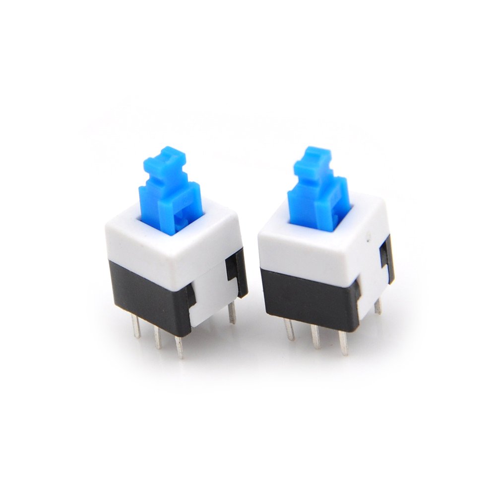 Micro mini interrupteur bouton-poussoir 8x8x13mm 6 broches autobloquant carré