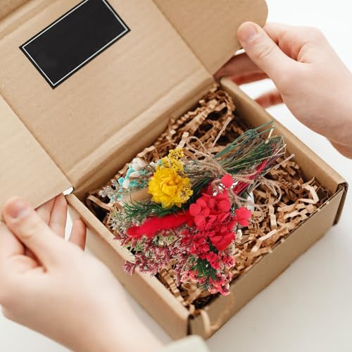 Mini ramo de flores secas 6 piezas para decoración miniatura 5
