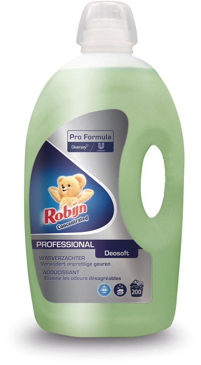 Robijn Pro Formula Wasverzachter, Deosoft/EasyIron, 200 wasbeurten, 5ltr/flacon, 2st/doos
