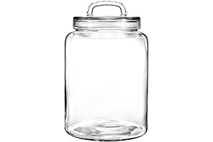 3-Gallon Wide-Mouth Heavy-Duty Glass Storage Jars for Bulk Food Storage