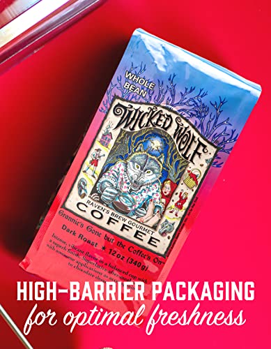 Raven's Brew Coffee Full Bodied Coffee Dark Roast Ground - Wicked Wolf 12Oz #TOP3