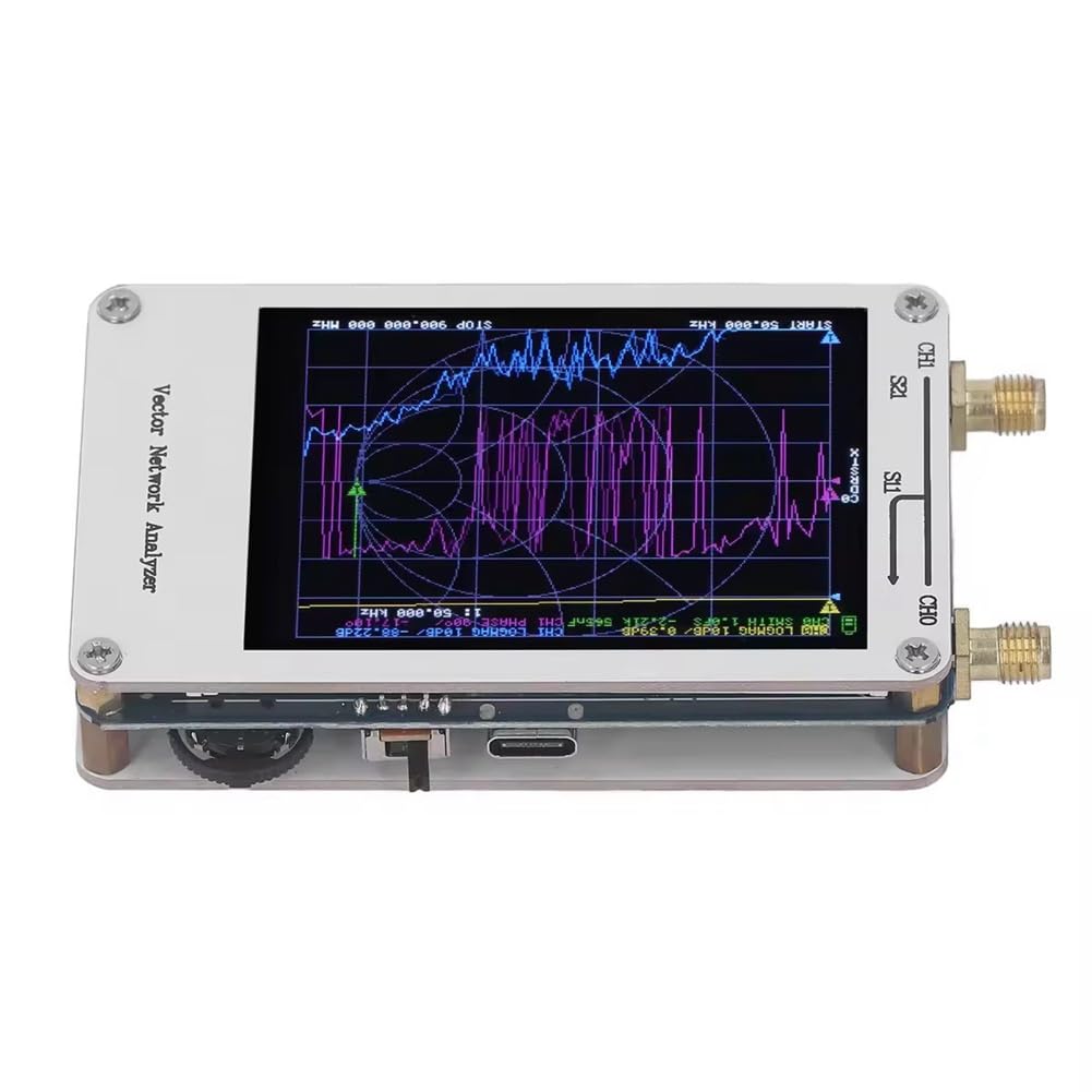 Vector Network Analyser 50K-900M Analizzatore di Antenna Tester per Cavi di Rete Strumenti di Rete da 2,8 Pollici Accessori di Ricambio