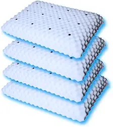 Kit 2 Travesseiro MAGNÉTICO Ortopédico Massageador com Infravermelho Anti ronco terapêutico Alivia Dor casca de ovo (2)