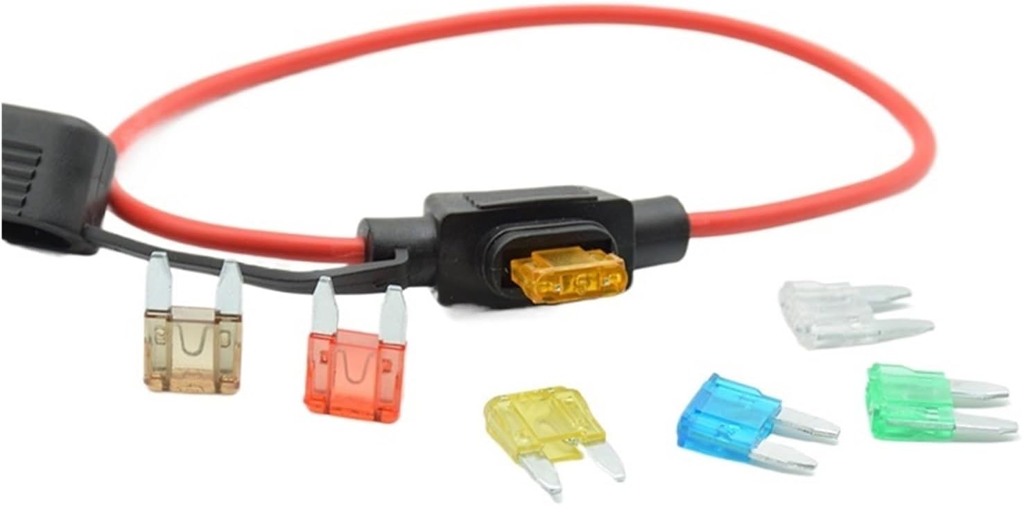 1PC 5/7.5/10/15/20/25/30A Fuse Car Replacement Waterproof Power Socket Small Blade Type inline InLine Holders(25A)