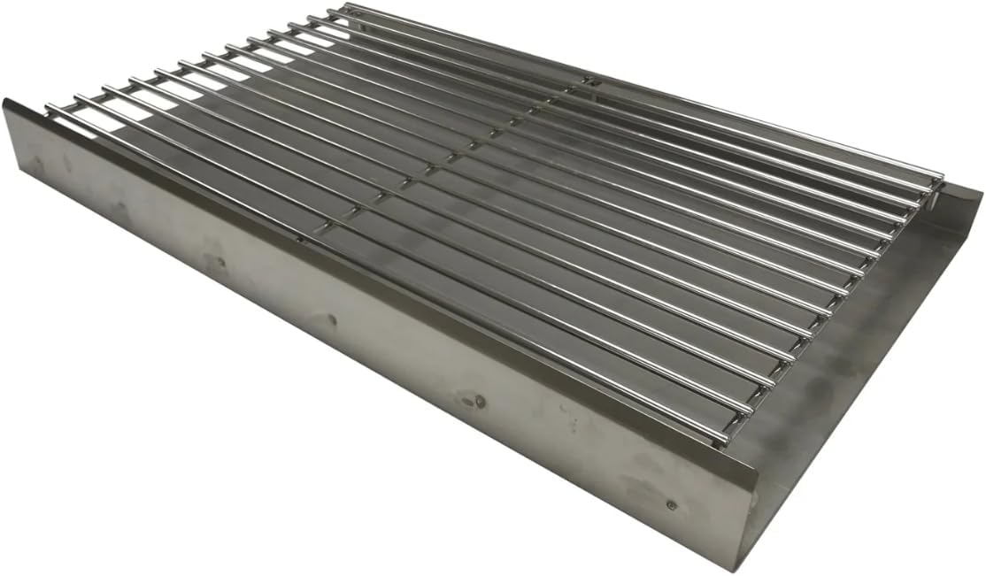 SunshineBBQs DIY Brick BBQ Charcoal Grate and Aluminised Ash Tray, Silver, 67cm x 40cm