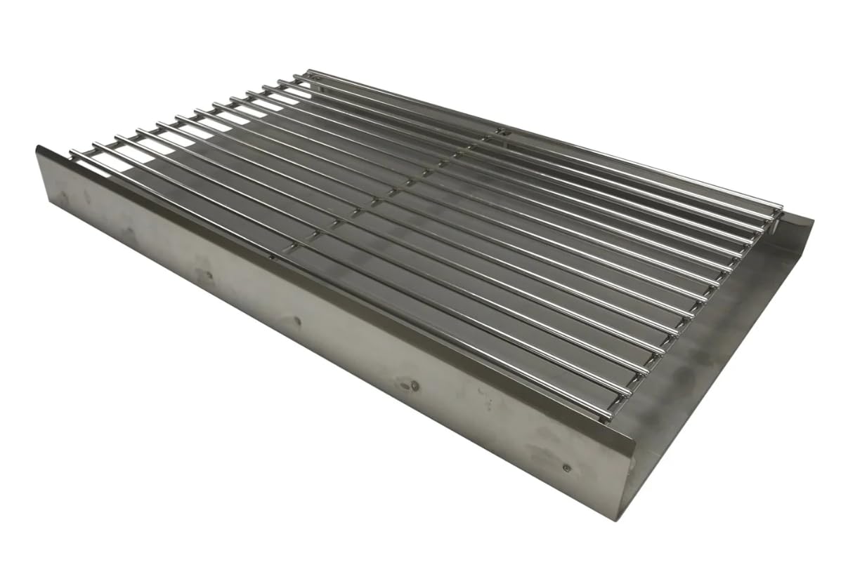 SunshineBBQs DIY Brick BBQ Charcoal Grate and Aluminised Ash Tray, Silver, 67cm x 40cm