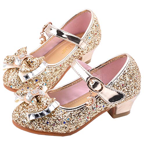 Toddler Dress Shoes,Girls Pearl Sandals Bling Bowknot Kids Infant Shoes Crystal Baby Princess Shoes 4-13 Years2