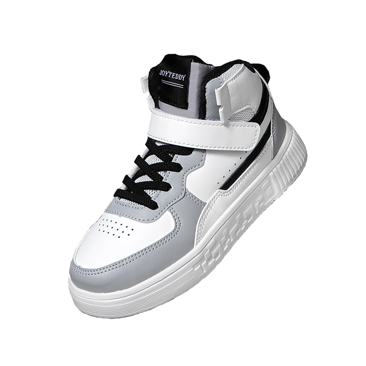 Boy Girl Board Shoes Non-Slip Outdoor Adjustable Strap Closure High Top Sneakers for Little Kids/Big Kids Age 6-12 Years