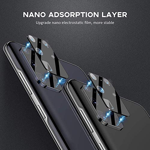 Image of Samsung Galaxy S20+ /S20 Plus Camera Lens Protector [Full Coverage 360 Degree protection Tempered Glass Film Bubble-Free Anti-Scratch Easy Install Ultra-Thin](Black)