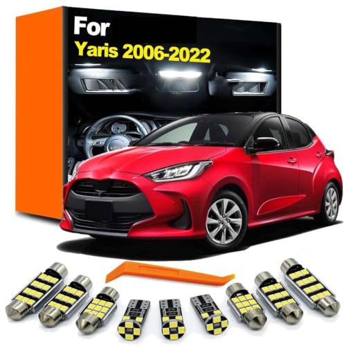 Kit de luz de techo LED interior Yaris para viajes nocturnos y mapas de ruta
