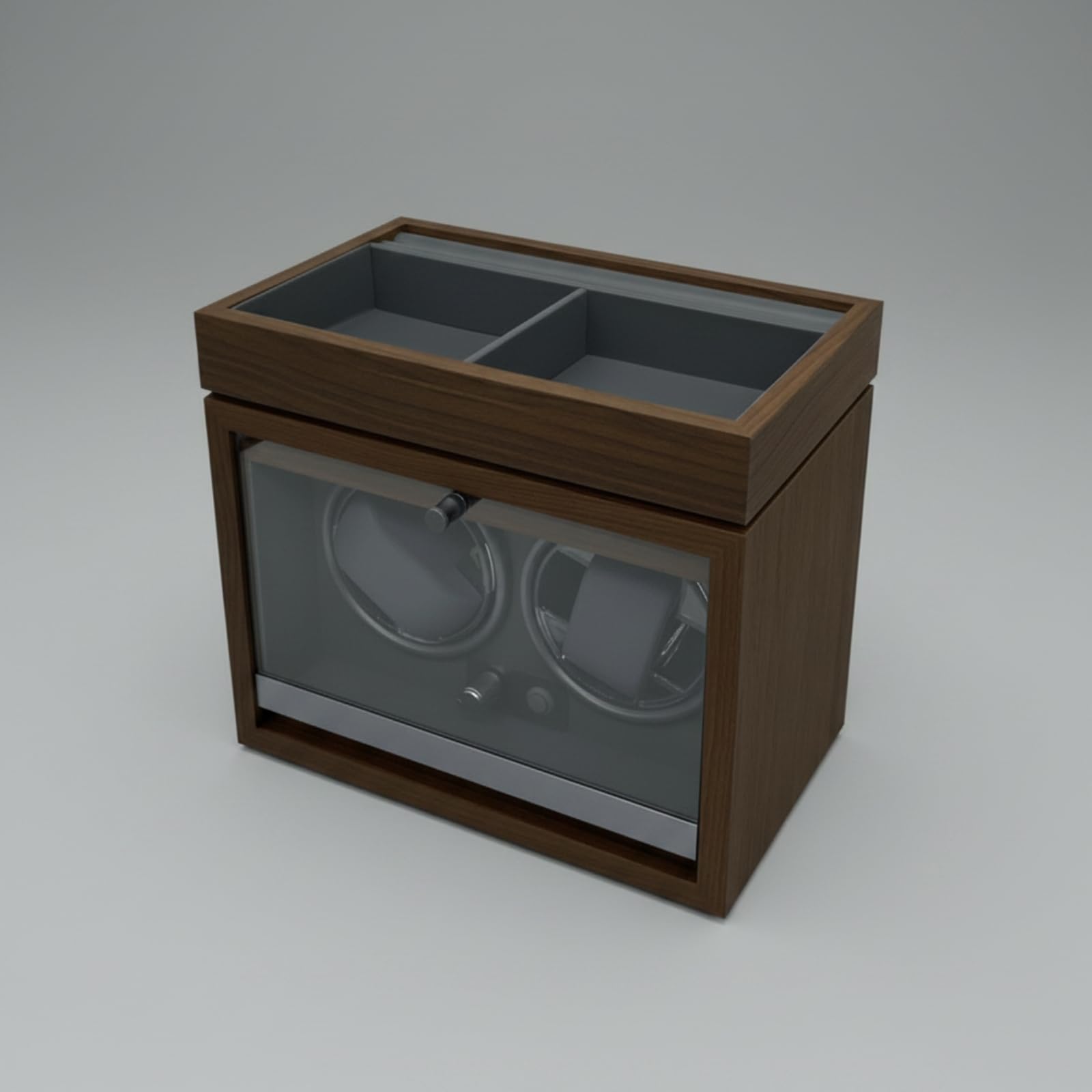 Caricatore Automatico Orologi Carica Orologio Scatola Rotante Custodia Espositore in Stile Rettangolare con Rifinitura in Cuscini Elastici Antigraffio Adatto a Collezione Arredo Ufficio