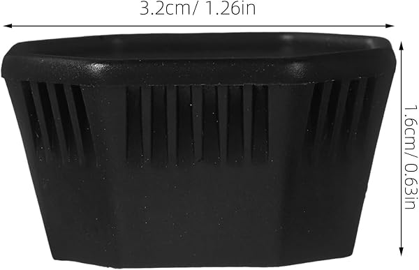 ROMISBABA Tapones para Mango de Raqueta de Bádminton y Tenis Cubierta Plástica Negra Nº2 Juego de 2 Piezas Protector Ajuste Seguro para Entrenamiento y Competición - 2