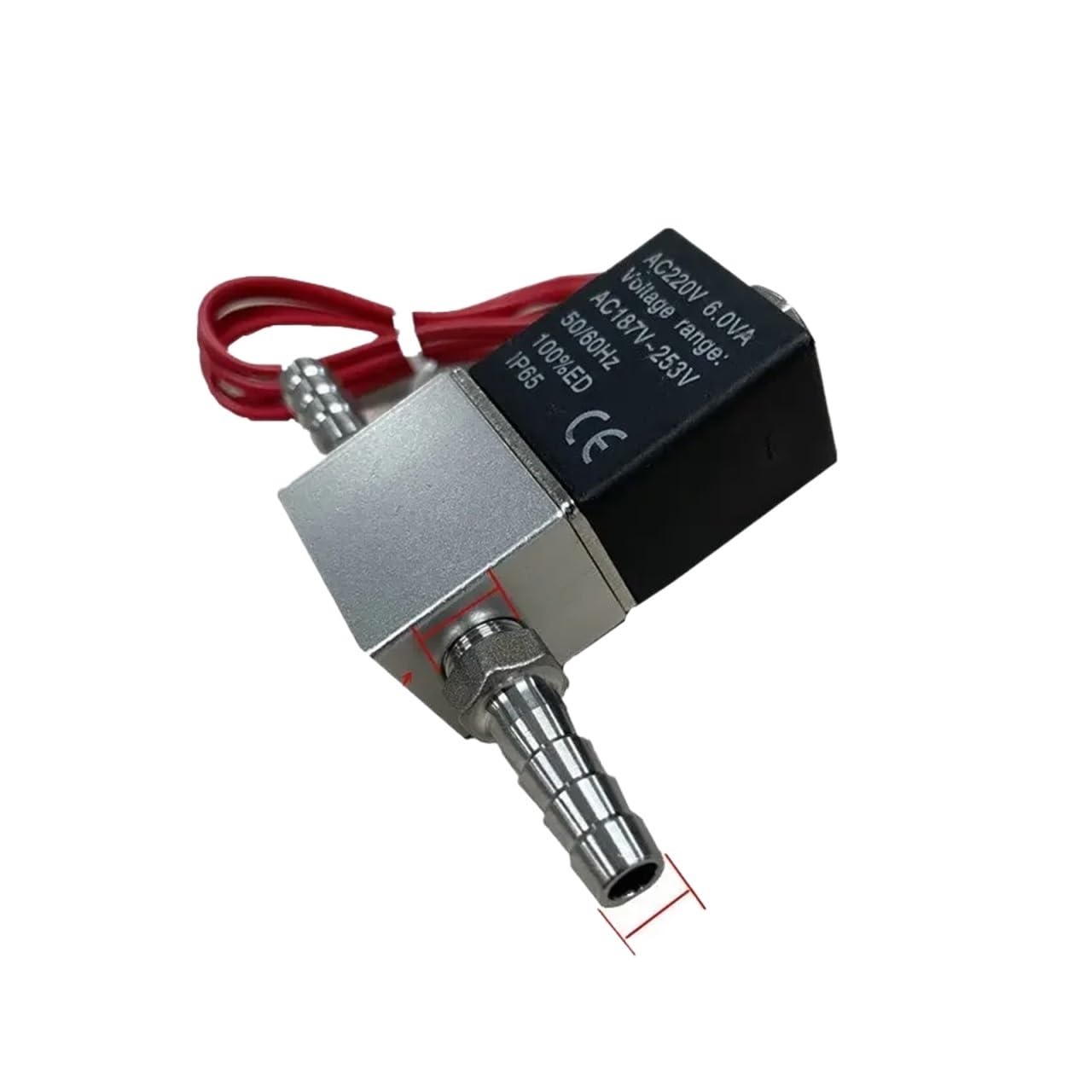 Électrovanne pneumatique 1/4" anti-fuite normalement fermée pour air et eau 8 mm