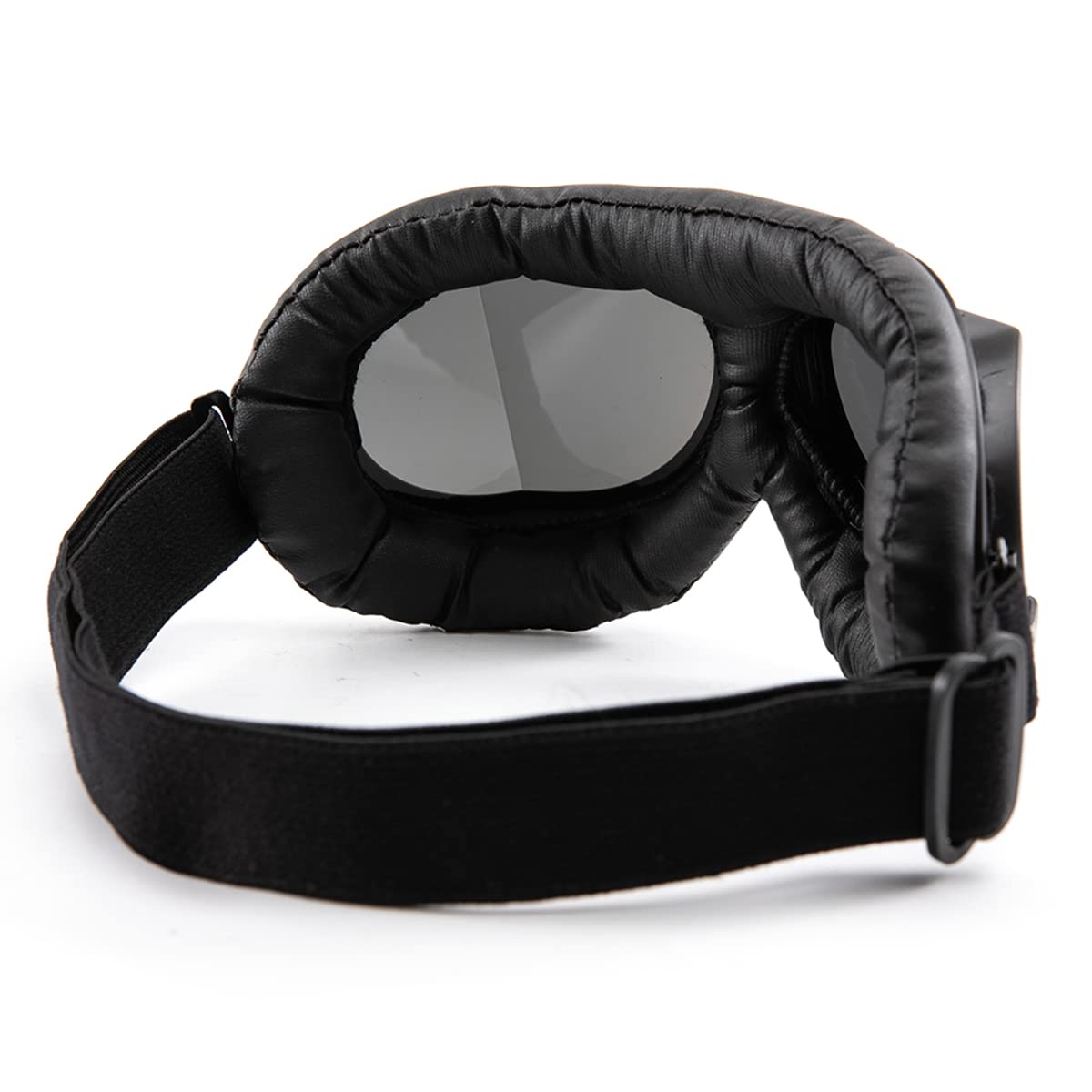 Motorradbrille Retro Windschutz Augenschutzbrille Pu Leder Reitbrille für Herren Damen