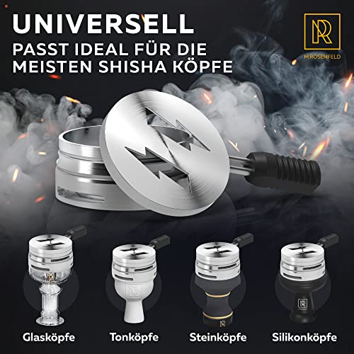 M. ROSENFELD Shisha Kopf Phunnel Set - Heat Management Silikon Kopf mit Smokebox HMD, Shisha Zubehör Kaminaufsatz für alle Wasserpfeifen Phunnel Kopf (Base)