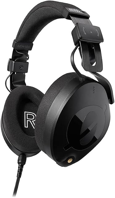 RØDE NTH-100 Professional Over-ear Headphones For Content Creation, Music Production, Mixing and Audio Editing, Podcasting, Location Recording (Black)