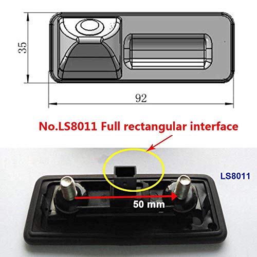 Trunk handle Waterproof 170 ° reversible vehicle-specific camera integrated into case handle rear view reversing camera for VW Skoda Roomster Superb Cambi Yeti Fabia Octavia II 1Z 2 A1 - Image 4